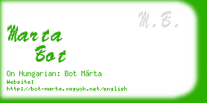 marta bot business card